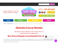   	Amazing Obstacle Course Rentals in Leander TX | (512) 850-9685