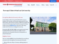 Ternopil State Medical University: MBBS Admission in Ukraine, Fee Stru