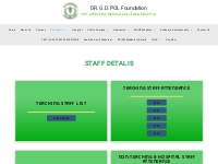 Teaching/Non Teaching/Hospital Staff Details - DR. G.D. POL Foundation