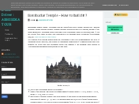 Borobudur Temple  - How to build it ? ~ Yogyakarta   Bali Driver : ABH