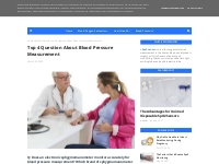Top 4 Question About Blood Pressure Measurement