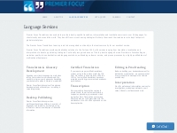 Language Services | Premier Focus Translations | Waterloo
