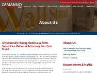 Securities Lawyer | Investment Fraud Attorney | Zamansky LLC