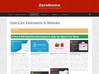 Over 52 Free   Paid Opencart Extensions and Modules 2020 | Zerotheme