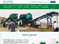 Ballistic Separator   Waste Sorting Machines in India - DCC Group