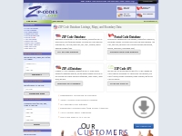 ZIP Code Database List & Canadian Postal Code Listings