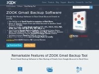 ZOOK Gmail Backup Tool to Export Google Emails to Computer / Webmail