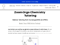 ZoomOrgo: Online Chemistry Tutoring