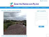 Storm Water Damage Solutions | Zoran The Painter