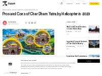 Pros and Cons of  Char Dham Yatra by Helicopter in 2023 | Zupyak