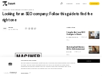 Looking for an SEO company: Follow this guide to find the right one | 