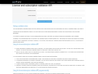 License and subscription validation API | XenForo
