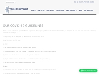 Our Covid Guidelines | Yachts Riviera Maya