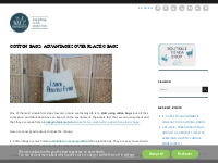 Cotton bags: advantages over plastic bags | Sinplástico