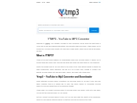 YtMp3: Free & Fast YouTube to MP3 Tools Online Converter