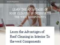 Learn the Advantages of Roof Cleaning in Interior To the west Componen