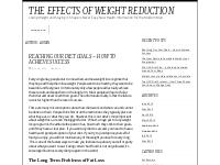 Posts by admin | The Effects of Weight Reduction