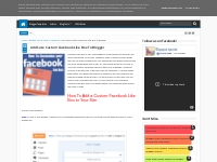 Add Cute Custom Facebook Like Box To Blogger - Blogspot Tutorial
