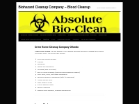   Crime Scene Cleanup Company Orlando | Biohazard Cleanup Company   Bl