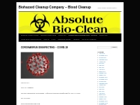   CORONAVIRUS DISINFECTING   COVID-19 | Biohazard Cleanup Company   Bl
