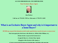 Access Brokerage, Incorporated - Jim Parker - Exclusive Buyer Agent in