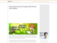 Sukses Bisnis Internet Dengan PLR (Private Label Rights)
