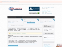 Control Web Panel - Installation Instructions | Control Web Panel
