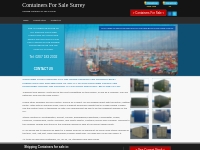Shipping containers for sale in Surrey, UK