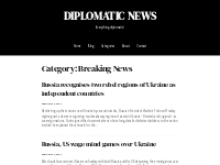 Breaking News   Diplomatic News India