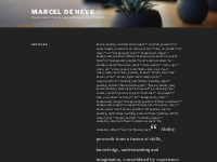 ARTICLES   Marcel de Neve