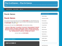 Puzzle Games - Play Cool Games -- Play Us Games