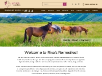 Riva's Remedies | Natural Health Products Horses, Dogs   Cats