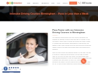 Intensive Driving Courses Birmingham   Pass in Less than a Week