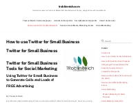 Twitter for Small Business Tools for Social Marketing