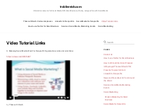 video tutorial links for social media network with Thoomas R. Reich