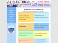 Testimonials A1 Electrical,house rewires,rewiring,Liverpool,Merseyside