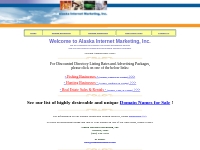 Alaska Internet Marketing ~ website design, hosting and advertising