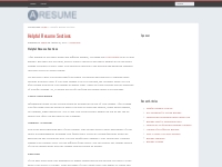 Helpful Resume Sections Guidelines Organize Different Sections