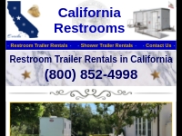 California Restrooms: Bathroom Trailer Rentals-California