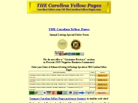 Order an Enhanced Yellow Pages Listing for Carolina Yellow Pages