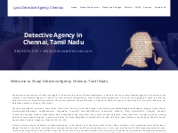   	Sharp Detective Agency Chennai, Detective Agencies in Chennai Tamil