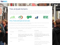 Free and paid domains
