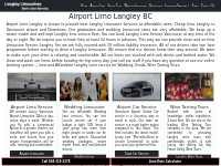 Langley Limo Service | Limousine Langley | Town Car Service