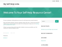 Welcome to your self-help resource center!   My Self-Help Links