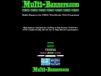 Multi-Banners Plugboard FREE Button + Banner Ad Website Promotion