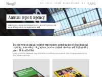 Annual report design -Design and rebranding agency   Navig8