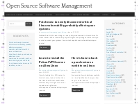 Open Source Software Management