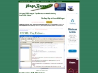 Free HTML Editor, Visual WebPage Editor | PageBreeze Free HTML Editor