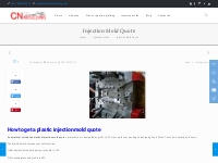 Injection Mold Quote | china plastic injection moulding company