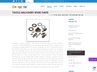 Textile Machinery Spare Parts Manufacturer at best Price and quality